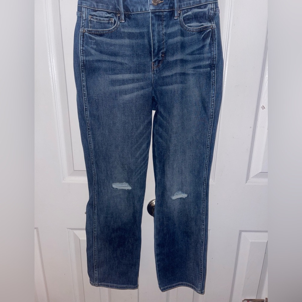 Wide Leg The Sculpt Straight Crop Jeans